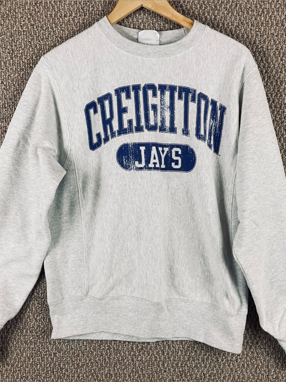 Vintage Creighton University Champion Reverse Weave Sweatshirt Small Omaha R1